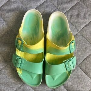 Birkenstock Women's Arizonia Essentials EVA Sandals Tie Dye Size 40 US Size 9